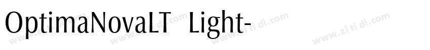 OptimaNovaLT   Light字体转换